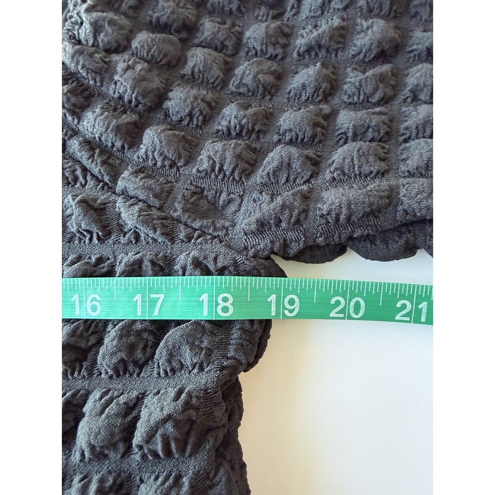 Simply Southern Women's Black Textured Tiered Puff Sleeve‎ Dress Size L NWT - Picture 3 of 7